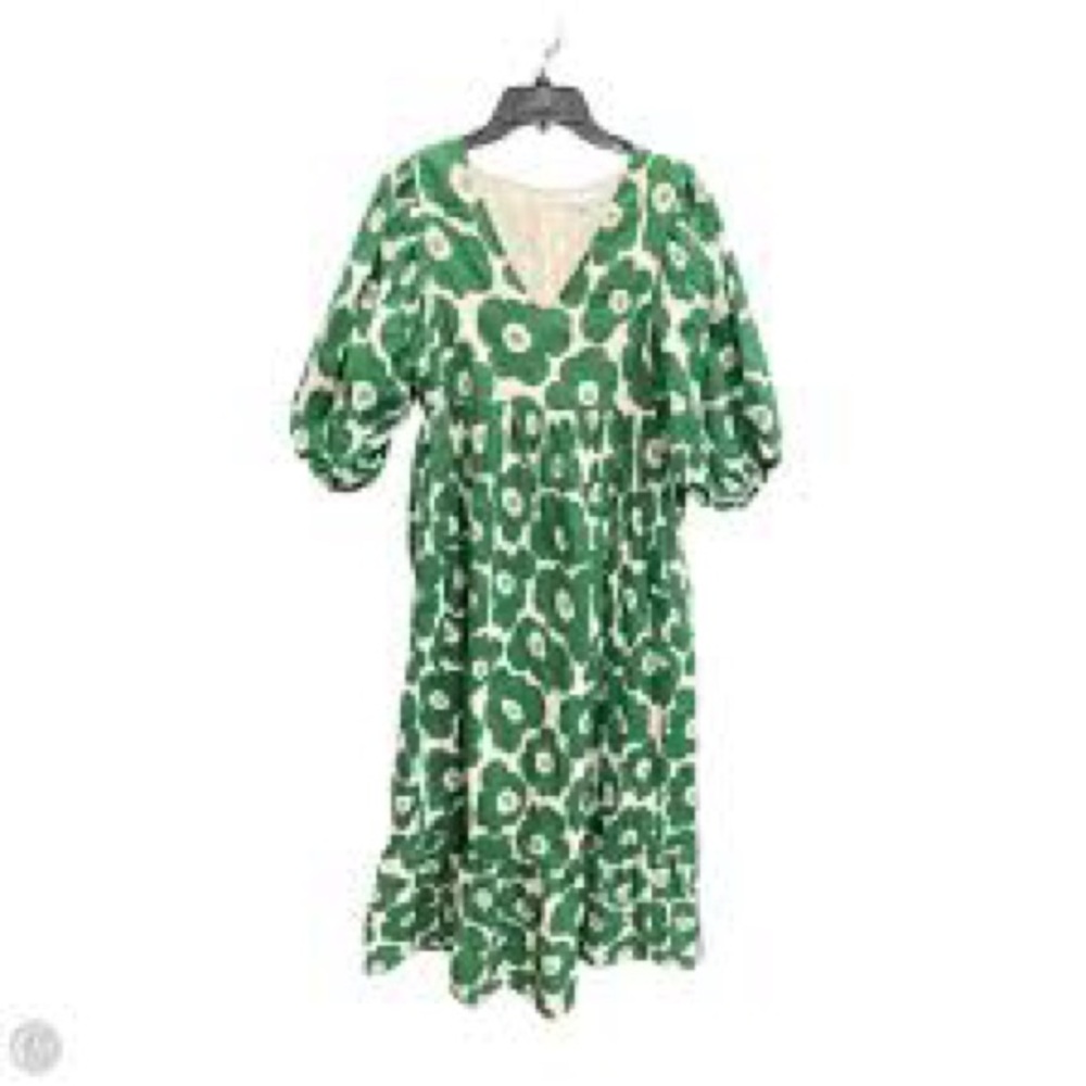 Karlie Green and White Floral Dress